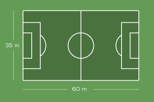 Platz C: Naturrasen 60m x 35m
